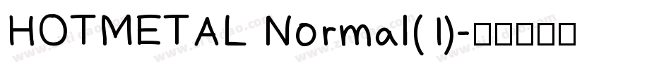 HOTMETAL Normal(1)字体转换
